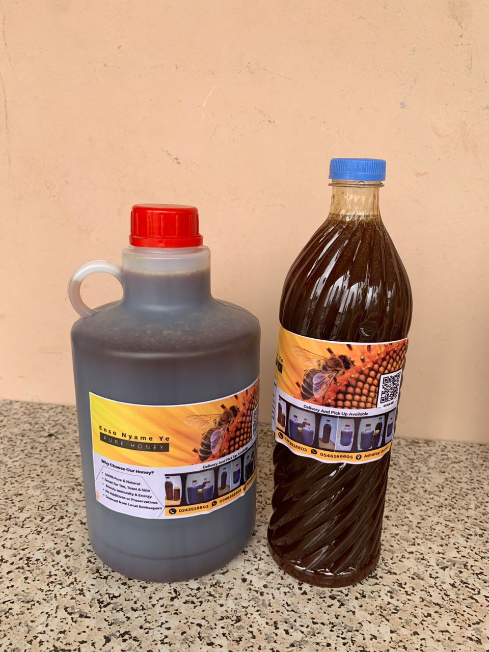 Pure Honey - 1Litre + half gallon