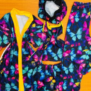 4 in 1 Nightwear with Bonnet