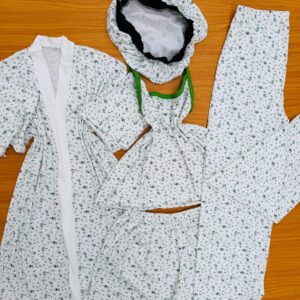 4 in 1 Nightwear with Bonnet