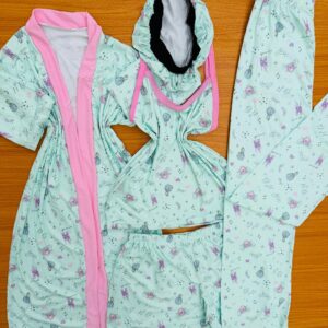 4 in 1 Nightwear with Bonnet