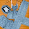 3 in 1 Nightwear with Bonnet
