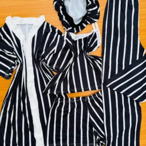 4 in 1 Nightwear with Bonnet.
