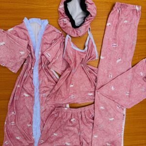 4 in 1 Nightwear with Bonnet.